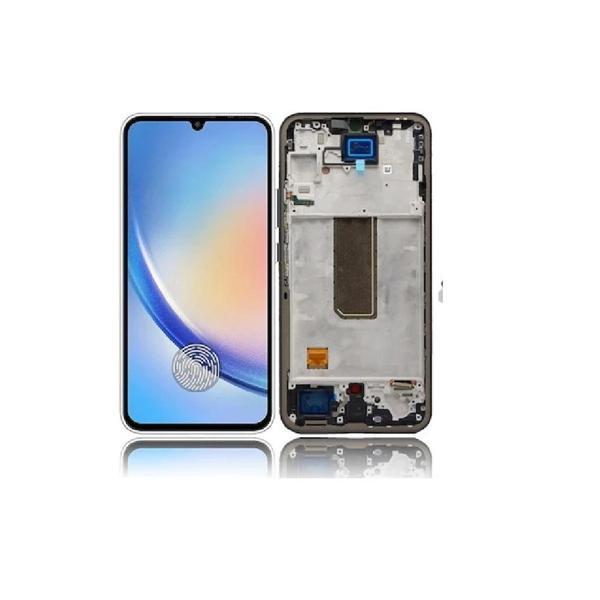 Samsung Galaxy A34 5G A346 İle Uyumlu Oled Ekran Dokunmatik Çıtalı Tam Ekran - Image 1