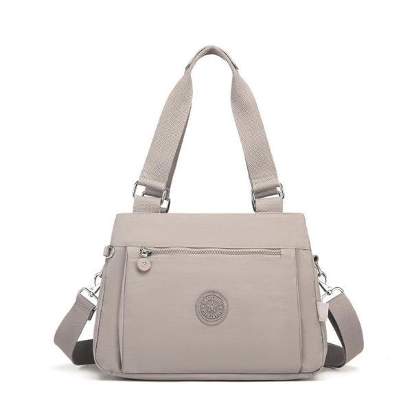 Krinkıl Kumaş Kadın Omuz Çantası Smart Bags 1125 A.Vizon - Image 1