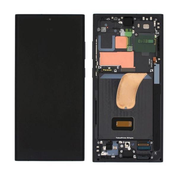 Samsung Galaxy S23 Ultra ile Uyumlu Oled Ekran Dokunmatik SM-S918B Siyah - Image 1