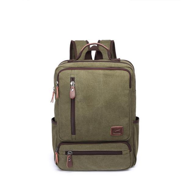 C-Active Kanvas Kumaş Büyük Boy Sırt Çantası 1260 K.Yeşil - Image 1