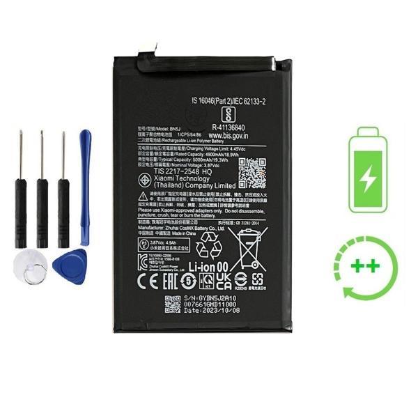 Xiaomi Redmi Note 12 5G İle Uyumlu Güclendirilmiş İthal Pil Batarya BN5J - Image 1