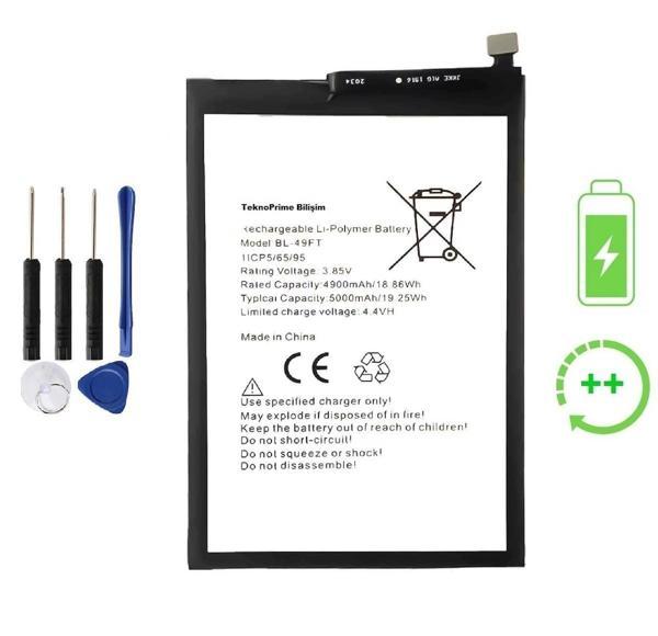 Tecno Camon 15 Air İle Uyumlu Güçlendirilmiş İthal Pil Batarya BL-49FT - Image 1