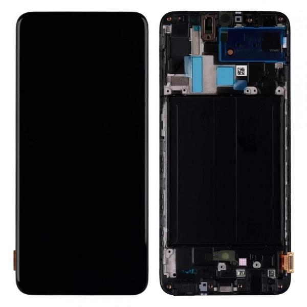 Samsung Galaxy A70 A705F İle Uyumlu Lcd Ekran Dokunmatik Dar Ekran Çıtalı - Image 1