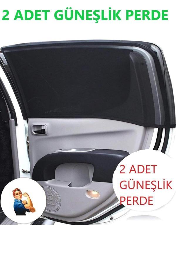 Baffhome 2 Adet Oto Yan Cam Güneşlik Perde Araç Güneşlik Araba Güneşlik Perdesi Anne Bebek Emzirme Perdesi - Image 1