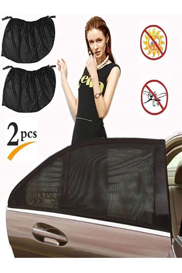 Baffhome 2 Adet Otomobil Yan Cam Güneşlik  Çıkartılabilen Cam Perdesi Csgyancamguneslik - Image 1