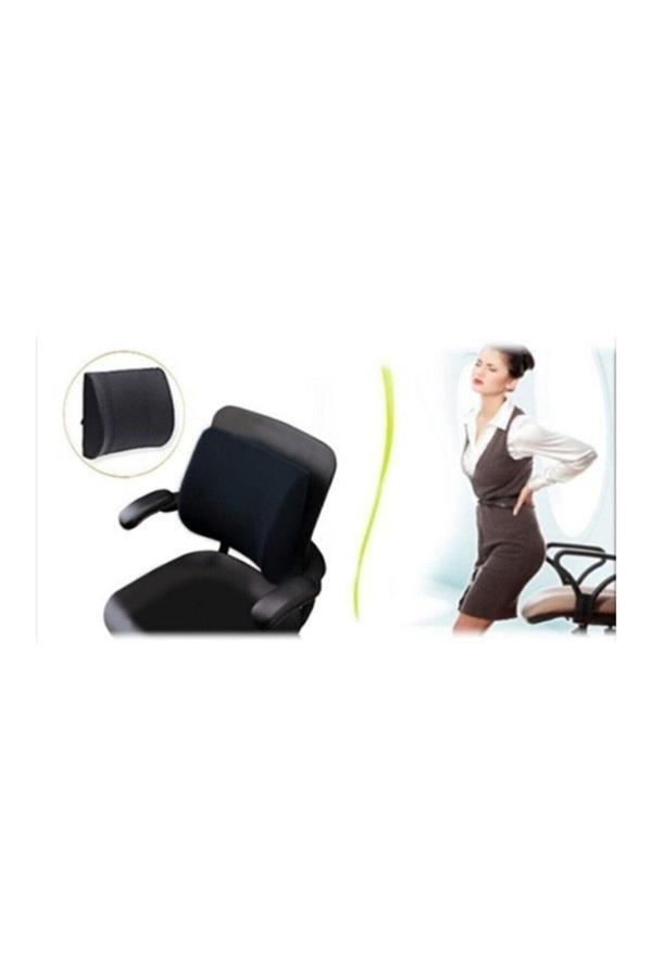 Baffhome Lux Ortopedik Bel Yastığı Sırt Minderi Araç Koltuk Ofis Sandalye Yastığı - Image 1