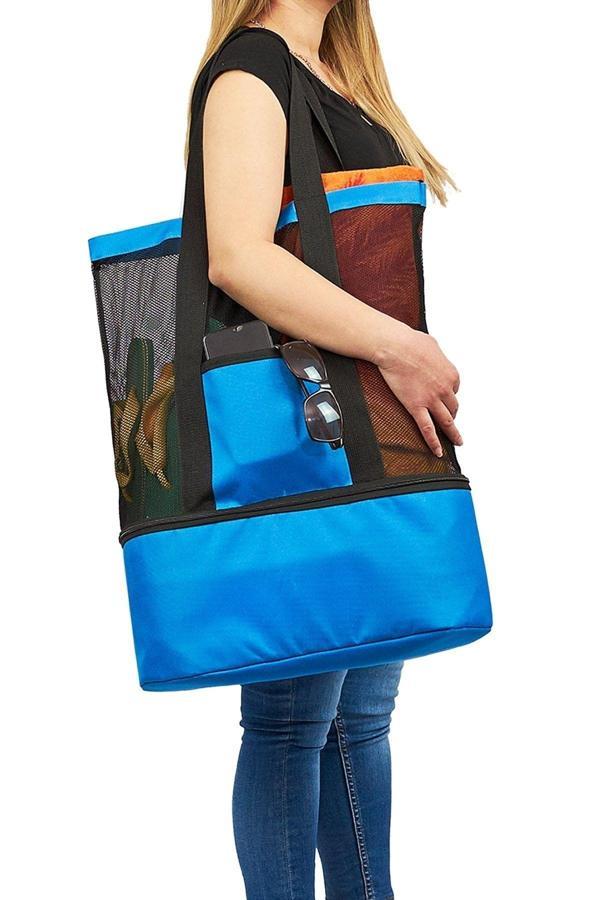 Baffhome Piknik Çantası Plaj Çanta Deniz Soğuk Tutucu Seyahat Kamp Termos Outdoor Kadın Thermo - Image 1