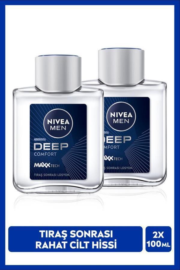 MEN Erkek Tıraş Sonrası Losyon Deep Dimension Comfort 100ml, Erkeksi Koku, Tahriş Karşıtı, X2 Adet - Image 1