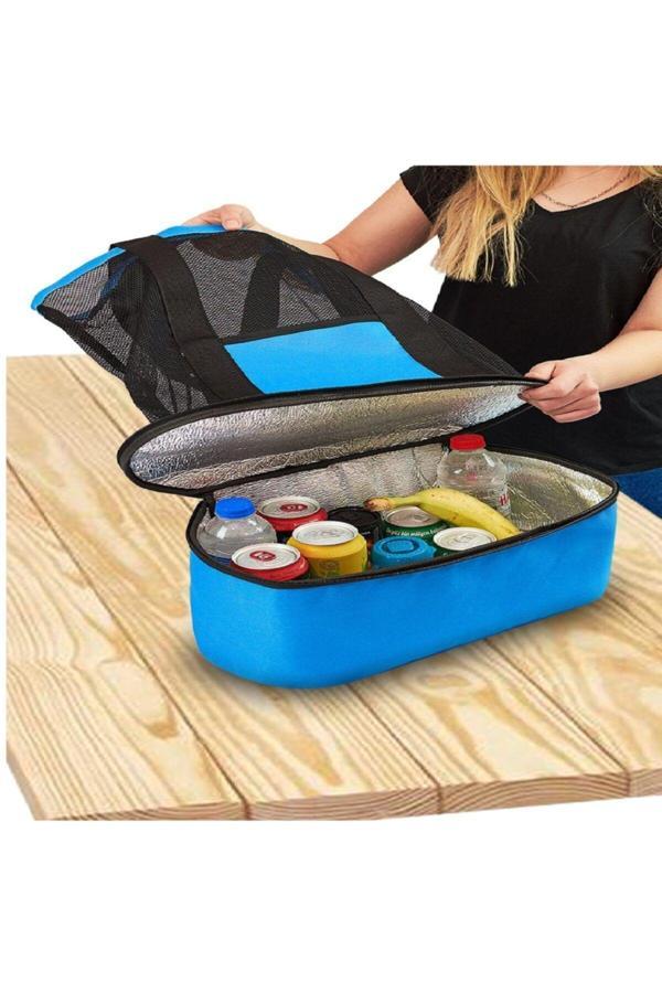 Baffhome Soğuk Sıcak Tutucu Bölmeli Piknik Plaj Çantası - Image 1