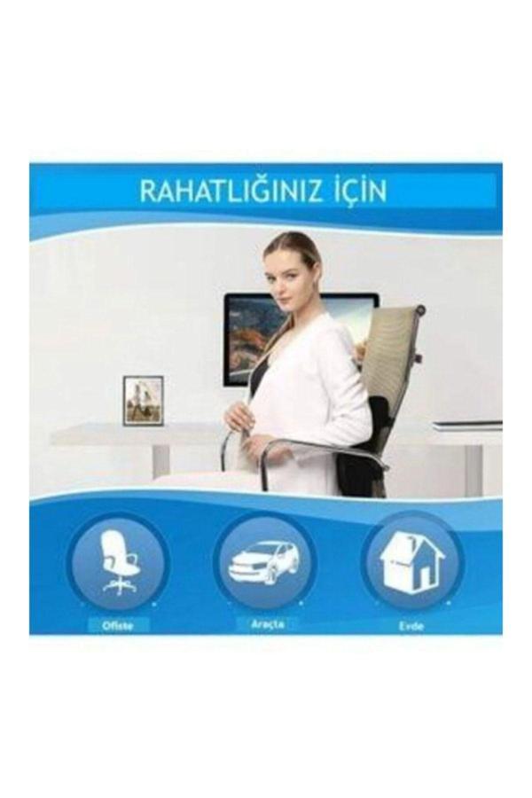 Baffhome Ortopedik Visko Koltuk Minderi Sırt Destek Yastığı Araç Sandalye Bel Sırt Desteği Yastığı Minderi - Image 1