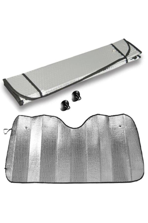 Baffhome Araba Ön Cam Güneşliği Metalize Alüminyum Katlanabilir Güneşten Koruyucu Güneşlik 130X60 Cm - Image 1