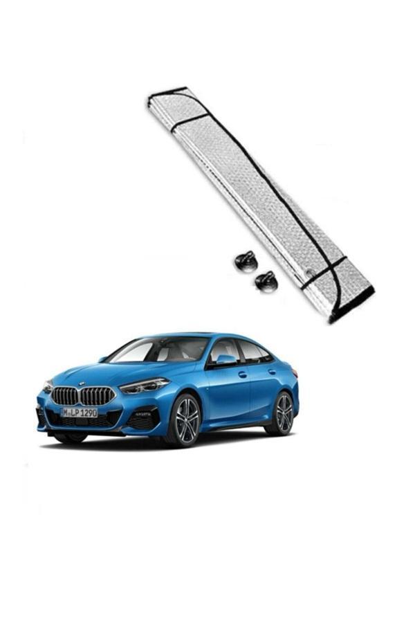 Baffhome Oto Araç Araba Uyumlu Güneşliği Ön Cam Güneşliği Parlak Güneşlik Koruyucu Perde Metalize 130X60 Cm - Image 1