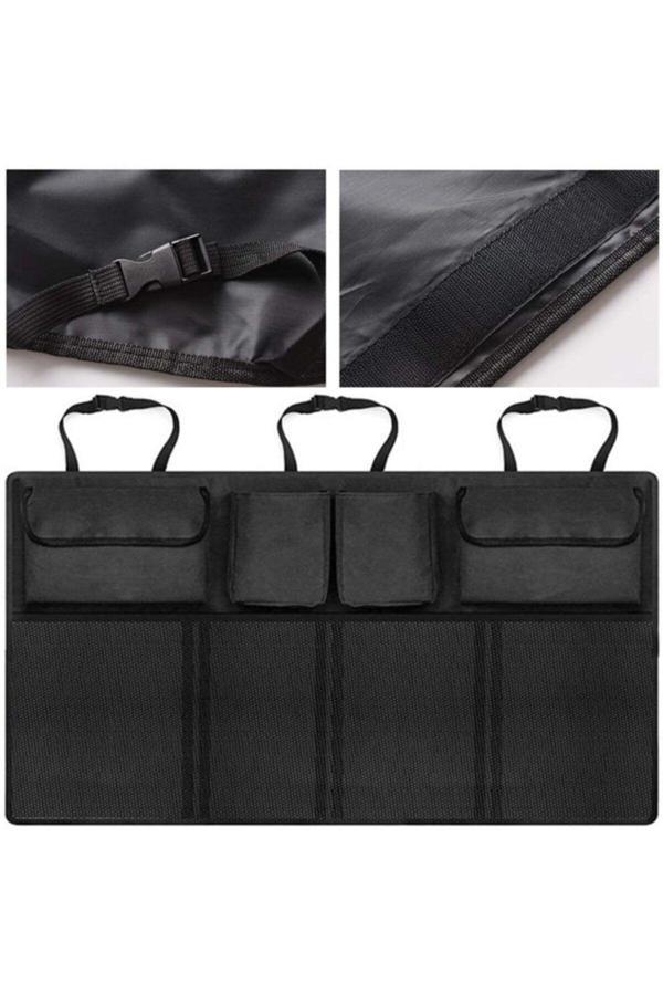 Baffhome Araç Içi Bagaj Eşya Düzenleyici Oto Bagaj Fileli Organizer 8 Cepli - Image 1