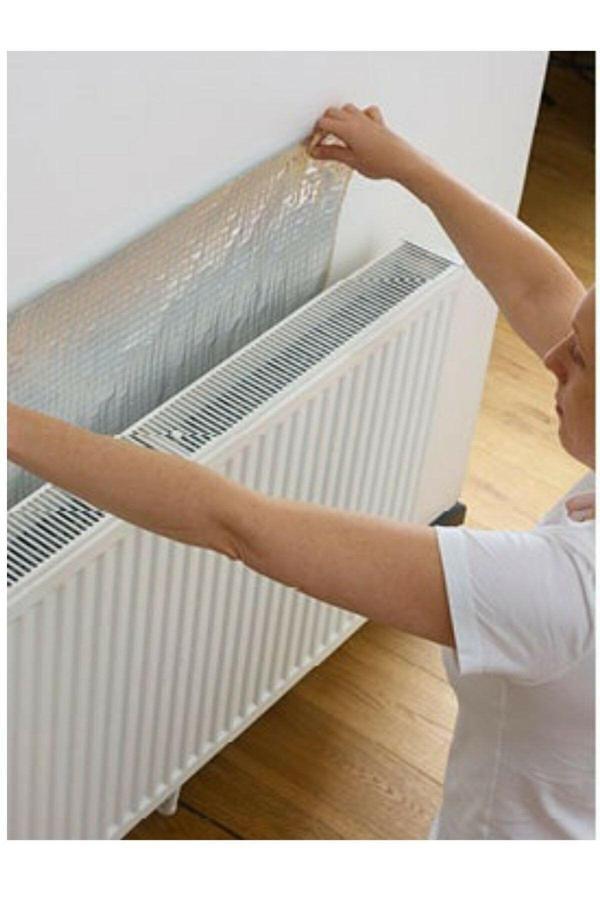 Baffhome Petek Radyatör Arkası Isı Yalıtım Levhası Paneli Kalorifer Arkalığı Isı Sıcaklık Koruyucu 8 Adet - Image 1