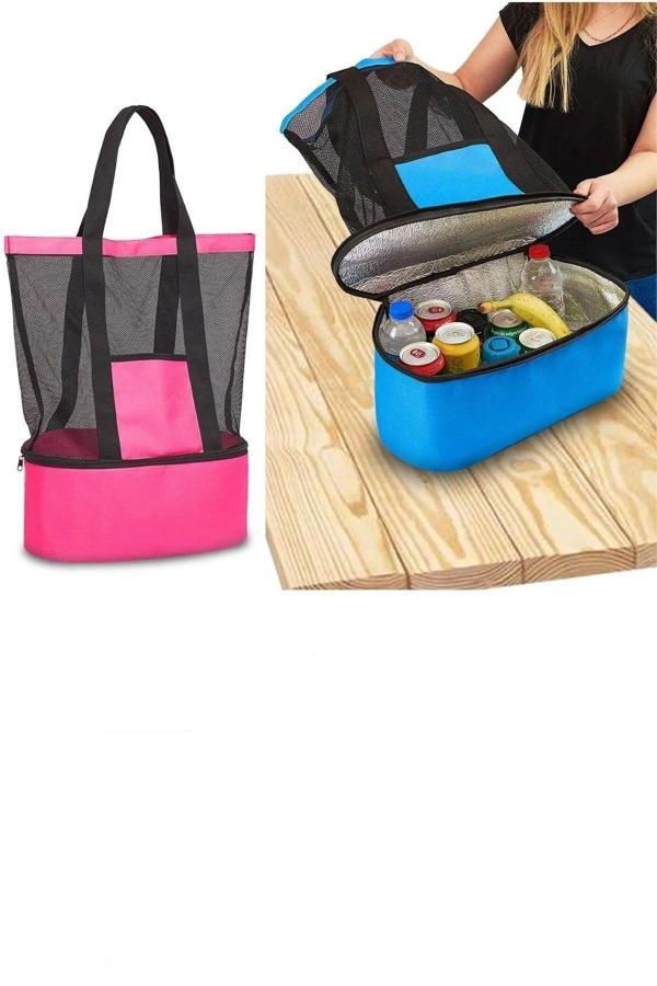 Baffhome Soğuk Tutucu Thermo Plaj Piknik Kamp Çantası 21 Lt Termal Seyahat Çantası Soğuk Organizer - Image 1