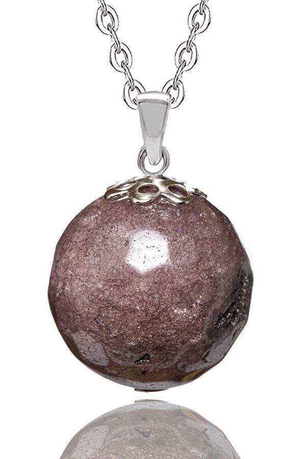 Sertifikalı Fasetli Doğal Bronzit Doğal Taş Kolye - Image 1