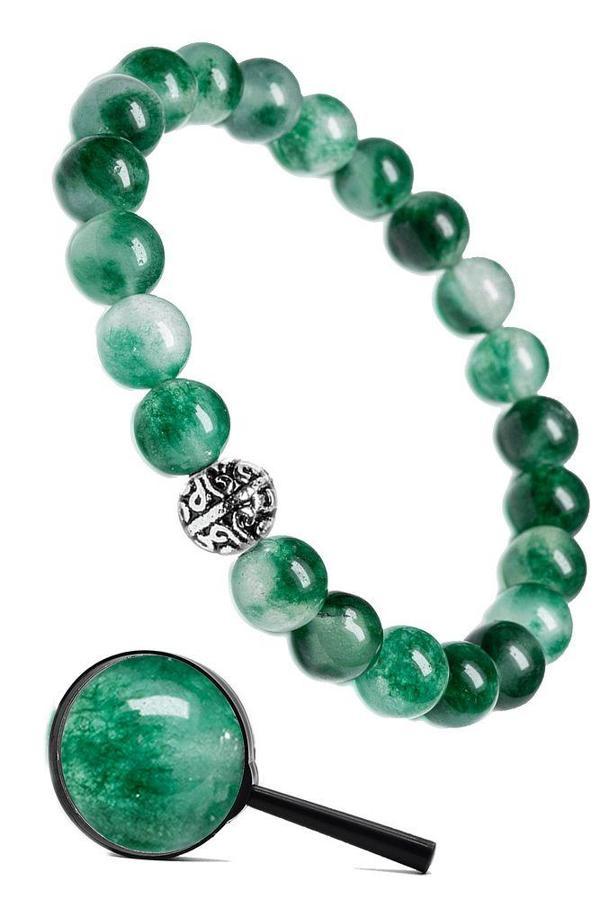 Sertifikalı Gerçek Florit Taşı Bileklik - Gümüş Aparatlı - Image 1