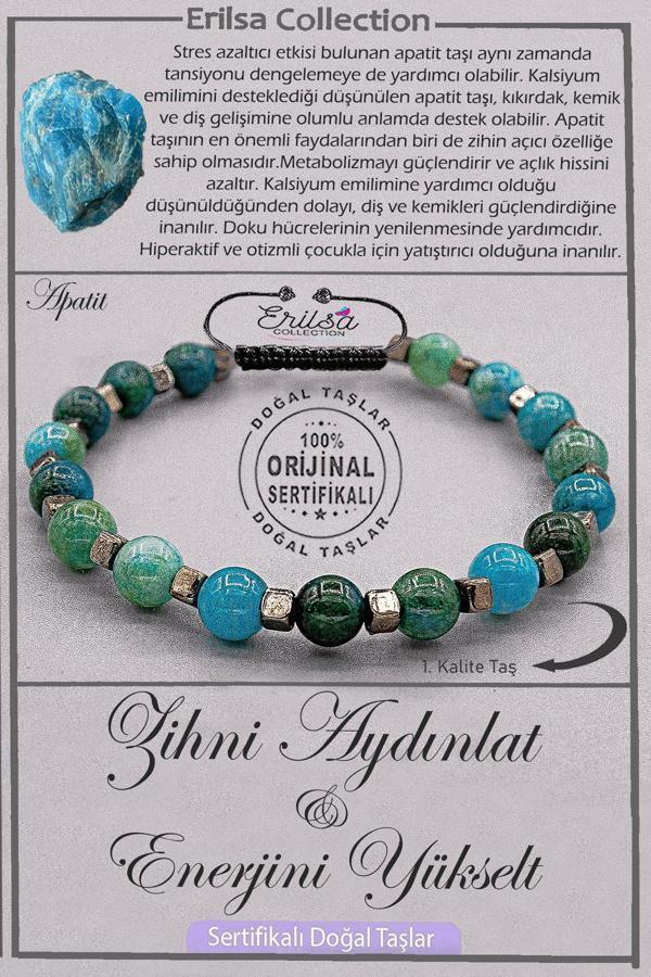 Sertifikalı AAA+ Kalite Doğal Terahertz - Apatit Taşı Zihni Aydınlat Enerjini Yükselt - Image 1