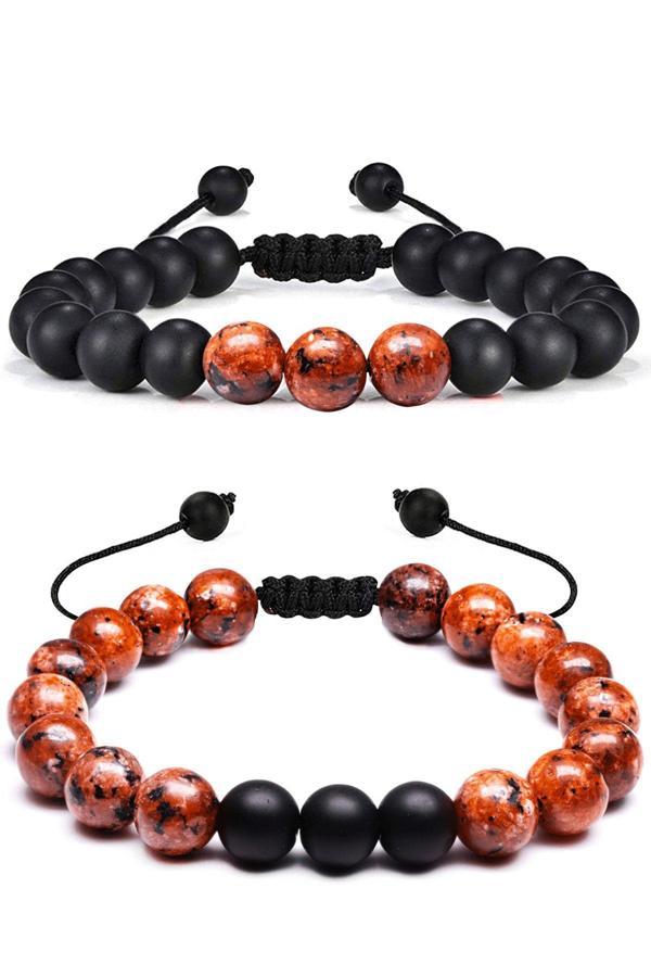 Kırmızı Mercan Taşı Doğal Taş Bileklik - Image 1