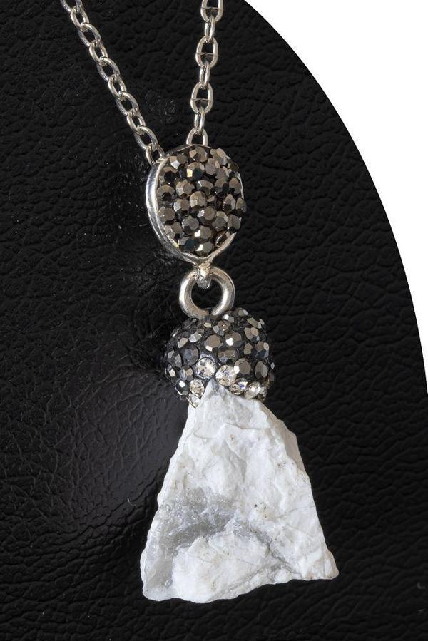 Sertifikalı Zirkon Taşlı Model Havlit Taşı Kolye (Ham İşlenmemiş) - Image 1