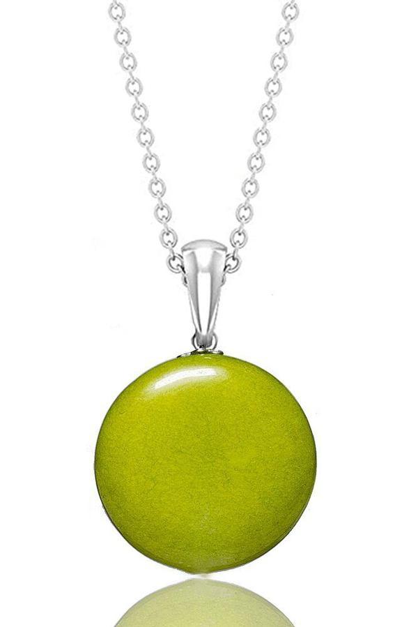 Sertifikalı Olivin Taşı Kolye - 1.kalite - Image 1