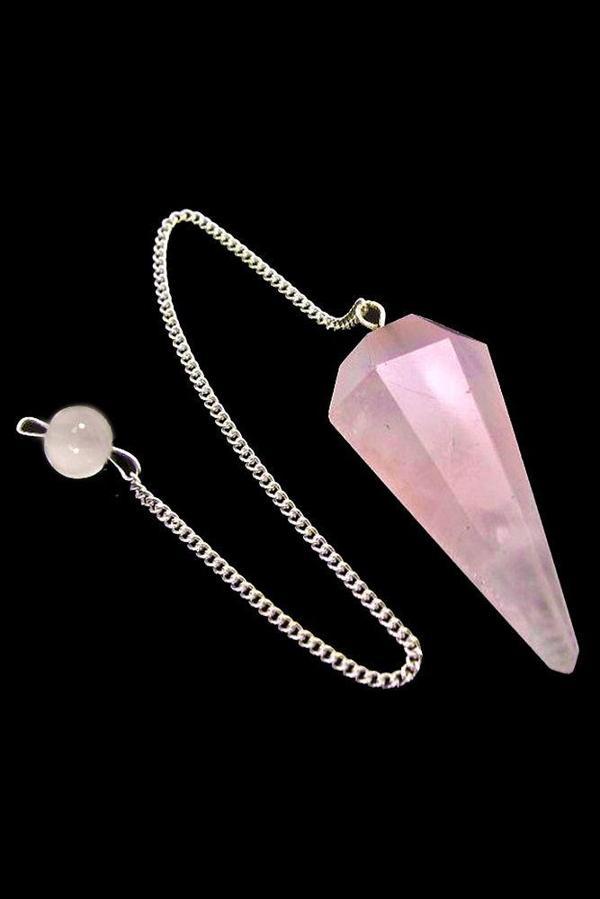 Sertifikalı Aaa+ Kalite Pembe Kuvars Taşı Pandül Sarkaç - 4 Cm - Image 1