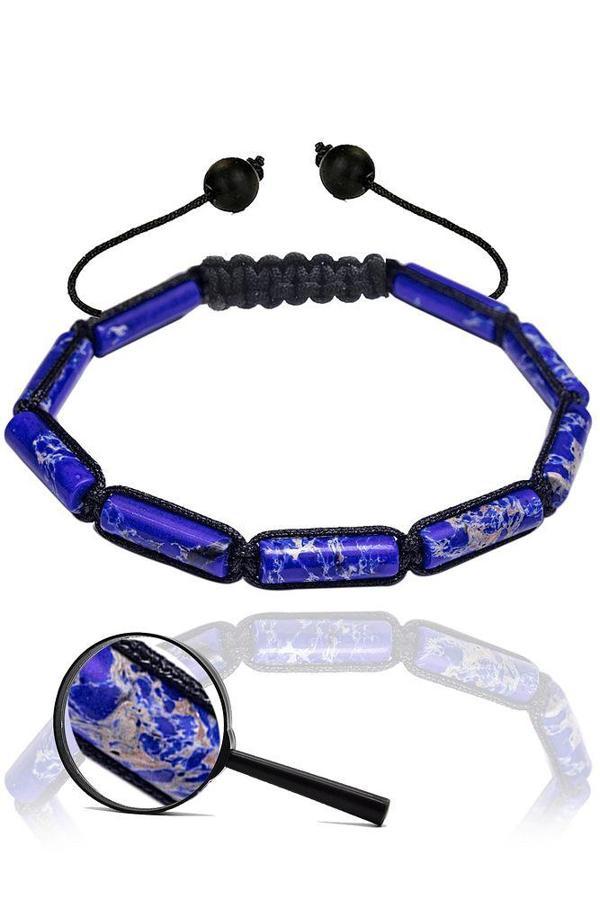 Sertifikalı Mavi Varisit Taşı Doğal Taş Bileklik - Image 1