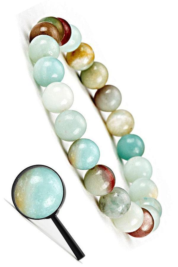 Sertifikalı Aaa Kalite Doğal Amazonit Taşı Bileklik - Image 1