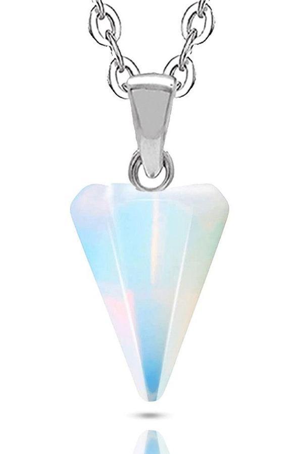 Sertifikalı Doğal Opal Taşı Doğal Taş Pandül Kolye - Image 1