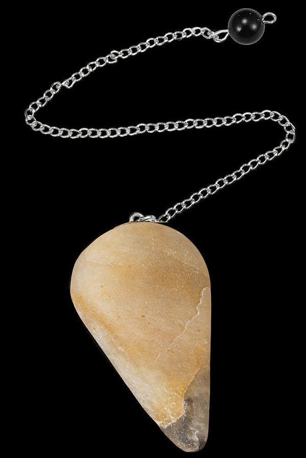 Sertifikalı XL Ham Kalsit Taşı Pandül (Sarkaç) - Image 1