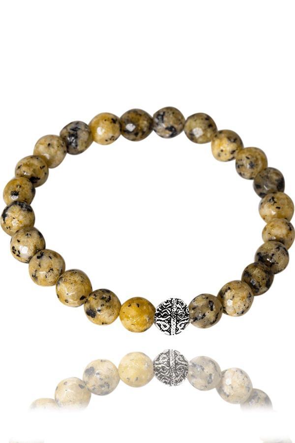 Sertifikalı Orijinal Fasetli Sarı Kuvars Taşı Bilekllik - Gümüş Aparatlı - Image 1