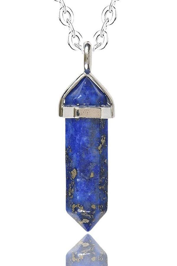Sertifikalı Doğal Lapis Lazuli Taşı Kolye - Image 1