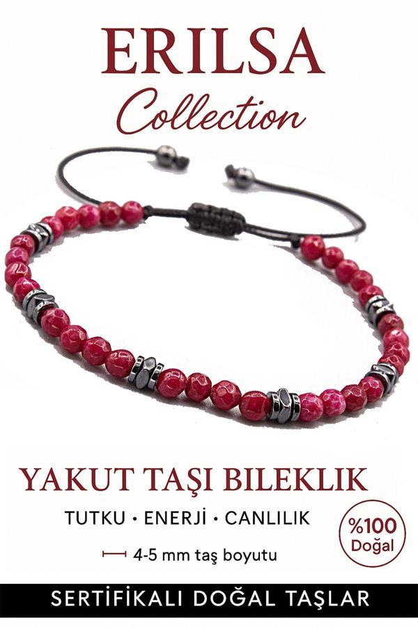 Sertifikalı Terahertz – Yakut Taşı Bileklik (İnce Model) – Enerji, Tutku ve Hücre Yenileyici Güç - Image 1