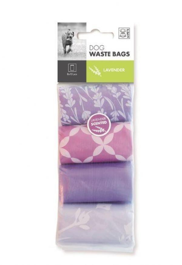 M-PETS DIŞKI TOPLAMA POŞETİ LAVANTA KOKULU 8X15PCS - Image 1
