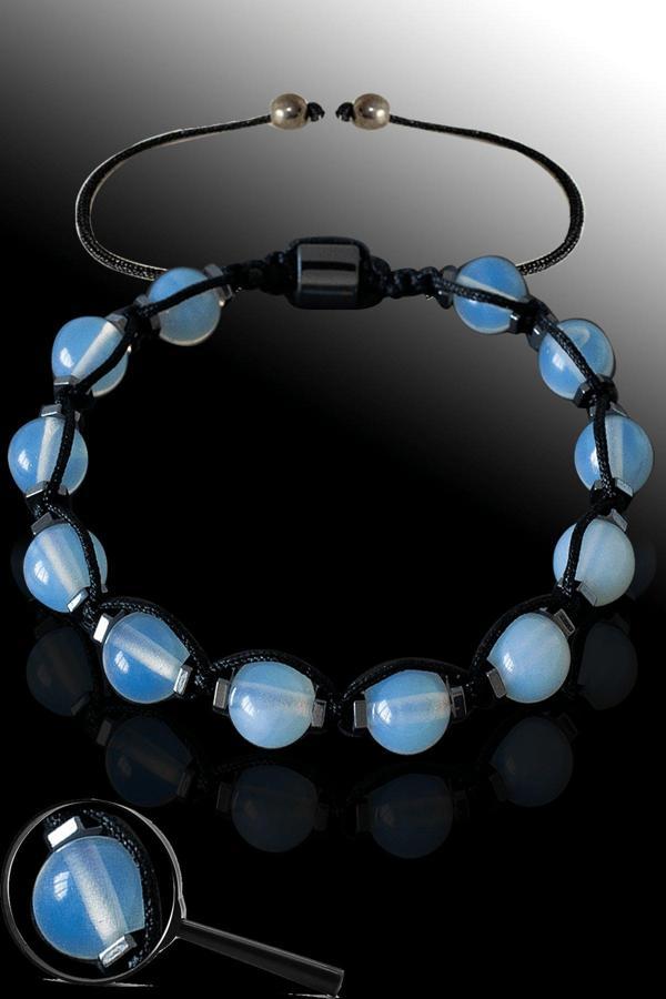 Sertifikalı AAA+ Kalite Gerçek Ay Taşı Bileklik - Ayarlamalı - Image 1