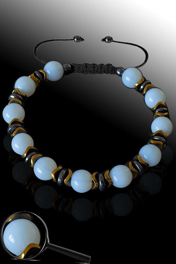 Sertifikalı Gold Hematitli Opal Taşı Bileklik - Ayarlamalı - Image 1