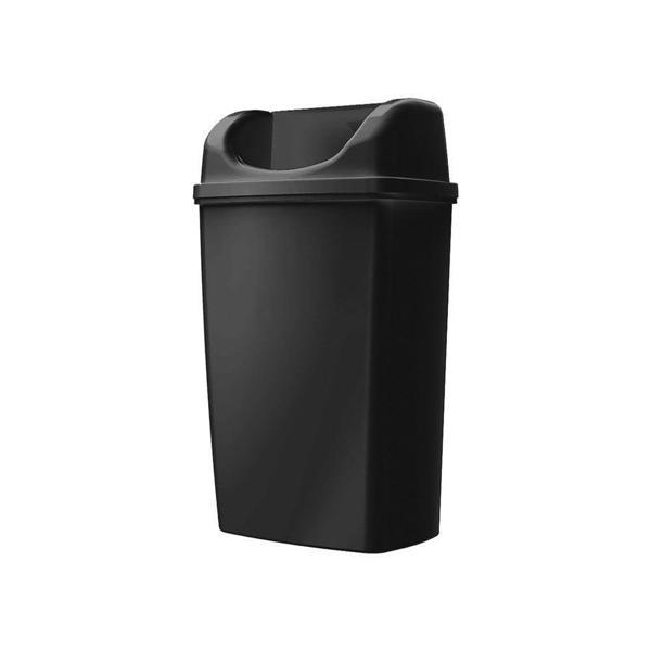 Rulopak Duvara Monte Çöp Kovası 25 Litre Siyah - Image 1