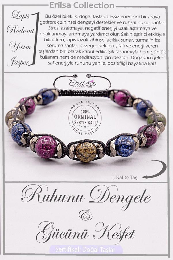Sertifikalı AAA+ Kalite Doğal Enerji Taşı Bileklik Ruhunu Dengele Gücünü Keşfet - Image 1