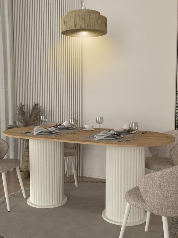 Dekorister Bohema Yemek Masası Aytaşı - Sepet 180cm - Image 1