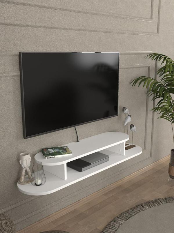 Dekorister Koza Tv Sehpası Beyaz 120 cm - Image 1