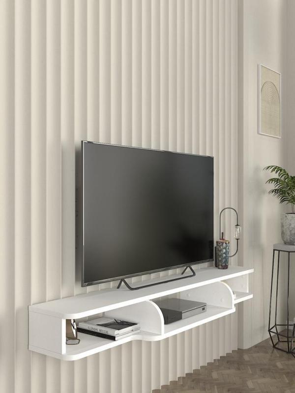 Dekorister Leppo Tv Sehpası Beyaz 135 cm - Image 1