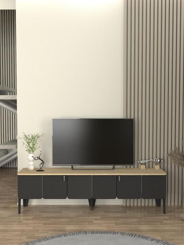 Dekorister Pedro Tv Sehpası Antrasit - Rota 180cm - Image 1