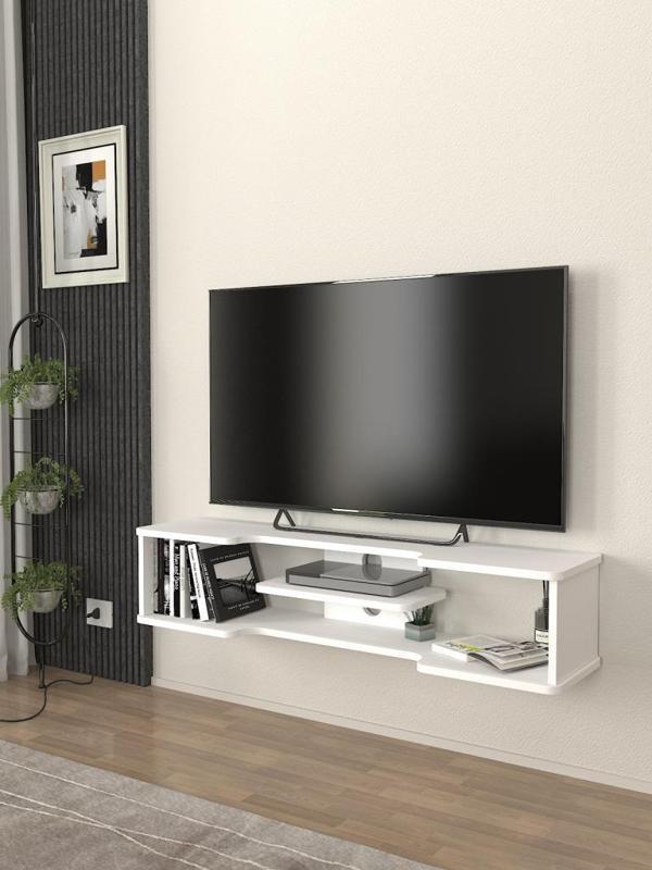 Dekorister Perry Tv Sehpası Beyaz 120 cm - Image 1