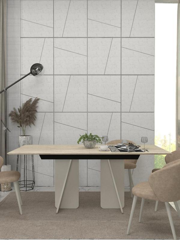 Dekorister Sevilla Yemek Masası Kumtaşı - Traverten 180cm - Image 1