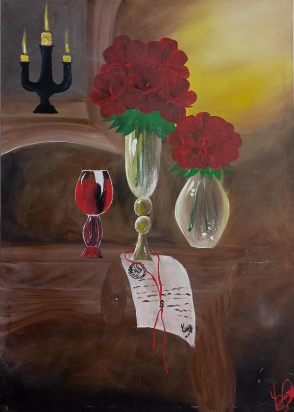 Ert sanat atölyesi el yapımı imzalı tablo - Image 1