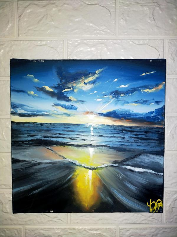 Ert sanat atölyesi el yapımı imzalı tablo 30*30 cm - Image 1