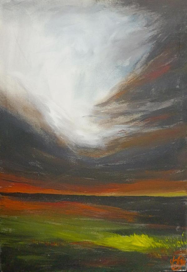 Ert sanat atölyesi el yapımı imzalı tablo 35x50 cm boyutunda  - Image 1