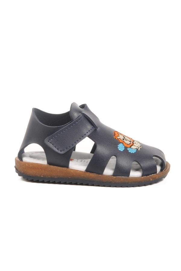 Lacivert Cırtlı Hafif Unisex Çocuk Sandalet 17373 B - Image 1