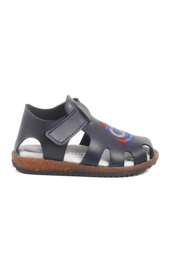 Lacivert Cırtlı Hafif Unisex Çocuk Sandalet 17372 B - Image 1