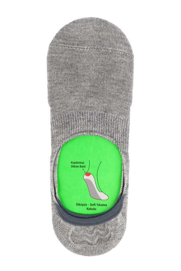 Jiber Erkek Bambu Babet Çorap 7001- 6 Adet - Image 1